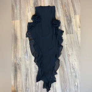PLT black ruffle dress size US 2